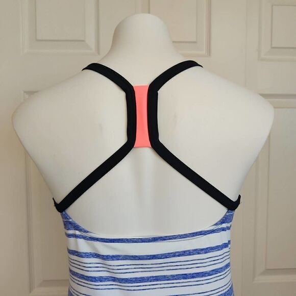 Nike striped halter athletic tank top sz M/10 - Picture 5 of 8